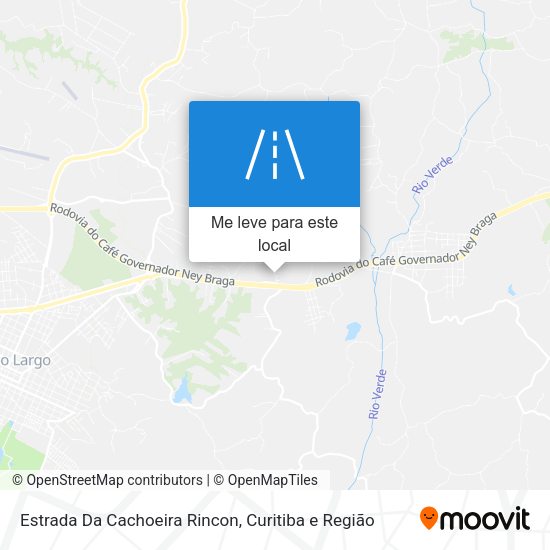 Estrada Da Cachoeira Rincon mapa