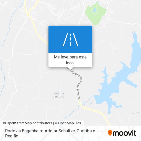 Rodovia Engenheiro Adolar Schultze mapa