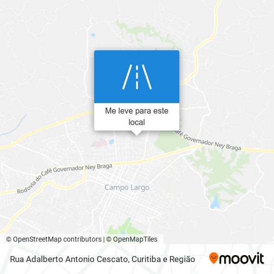 Rua Adalberto Antonio Cescato mapa