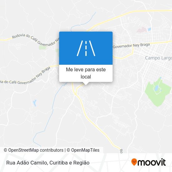 Rua Adão Camilo mapa