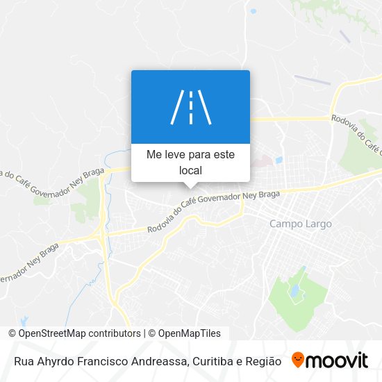 Rua Ahyrdo Francisco Andreassa mapa