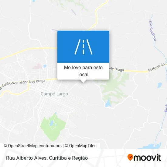 Rua Alberto Alves mapa