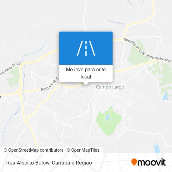 Rua Alberto Bulow mapa