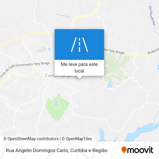 Rua Angelin Domingos Carlo mapa