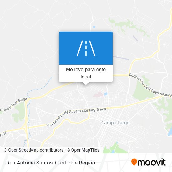 Rua Antonia Santos mapa