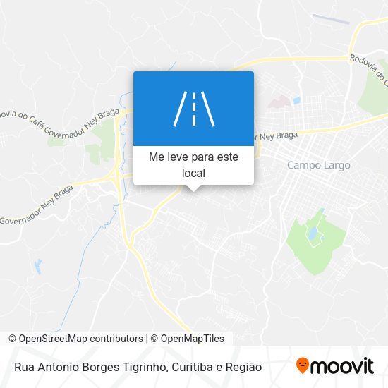 Rua Antonio Borges Tigrinho mapa