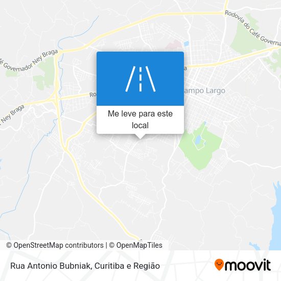 Rua Antonio Bubniak mapa