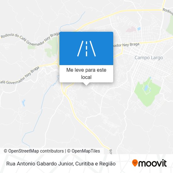 Rua Antonio Gabardo Junior mapa