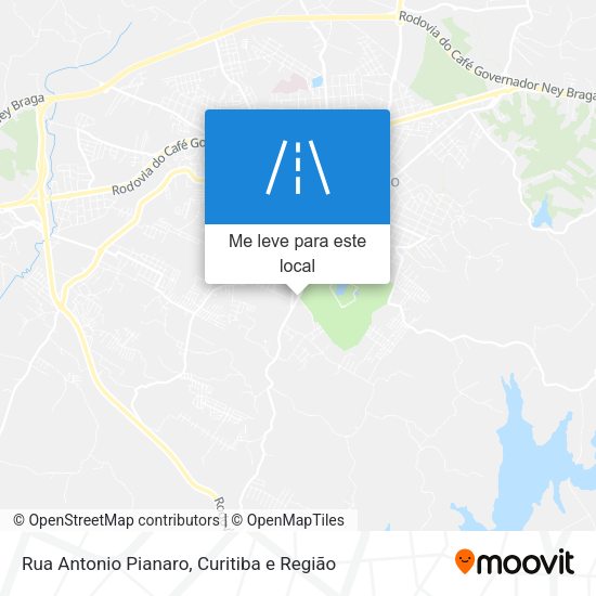 Rua Antonio Pianaro mapa