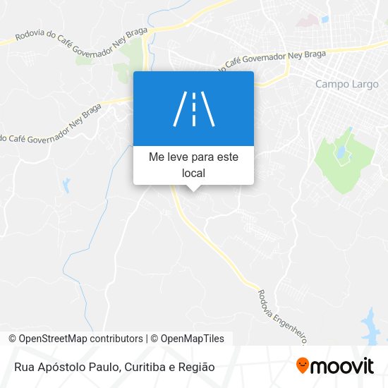 Rua Apóstolo Paulo mapa