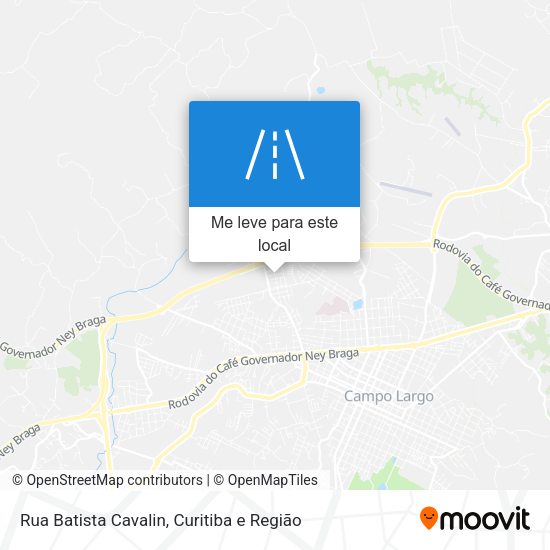 Rua Batista Cavalin mapa