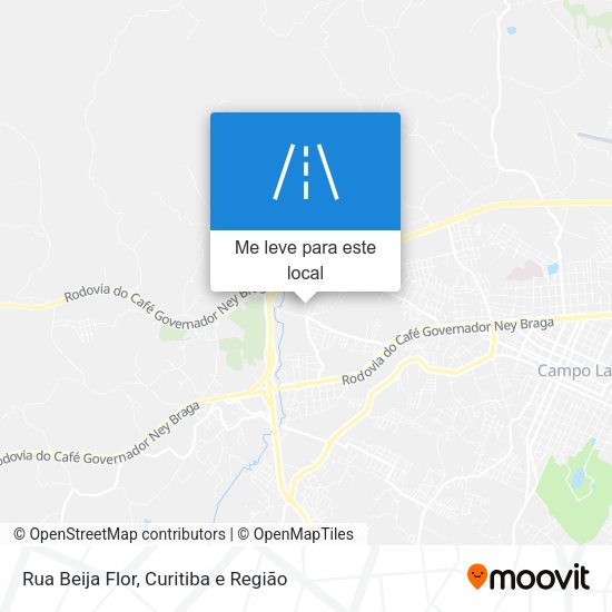 Rua Beija Flor mapa