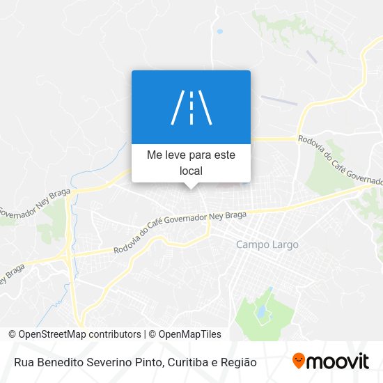 Rua Benedito Severino Pinto mapa