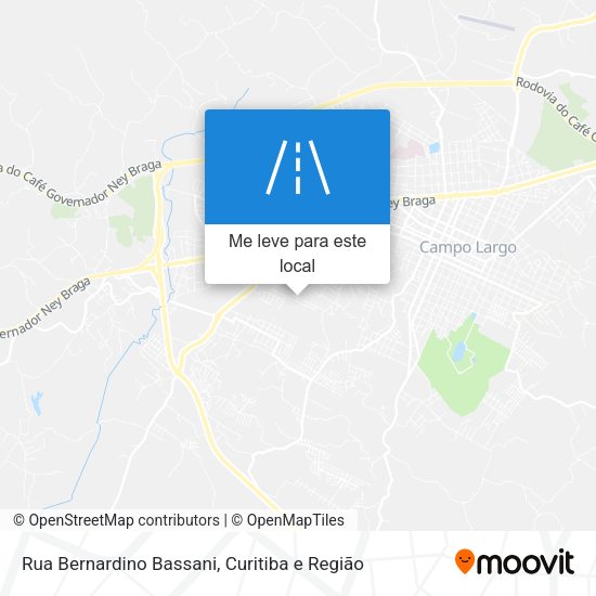 Rua Bernardino Bassani mapa