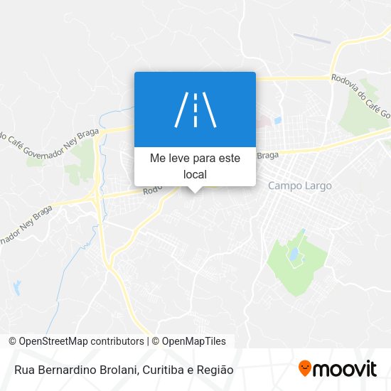 Rua Bernardino Brolani mapa