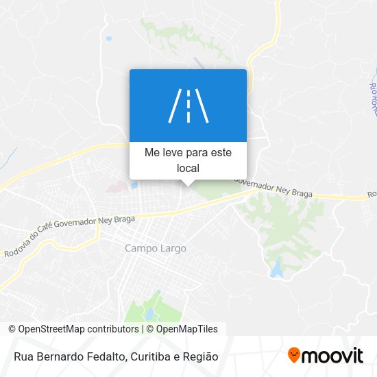 Rua Bernardo Fedalto mapa