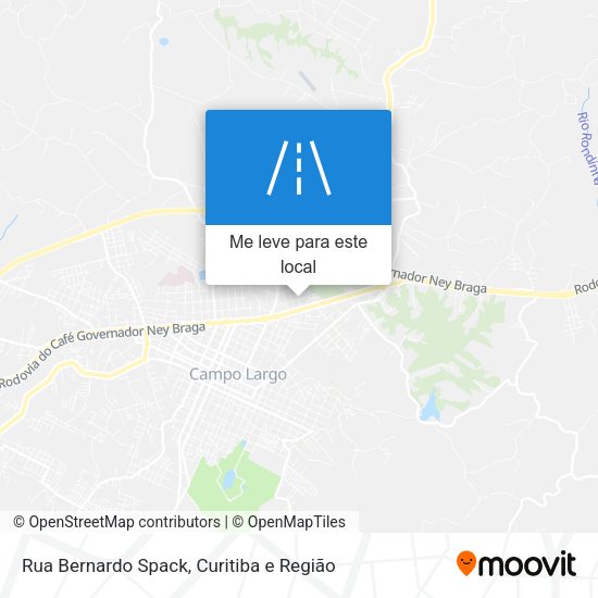 Rua Bernardo Spack mapa