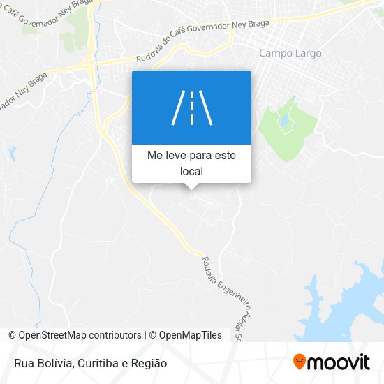 Rua Bolívia mapa