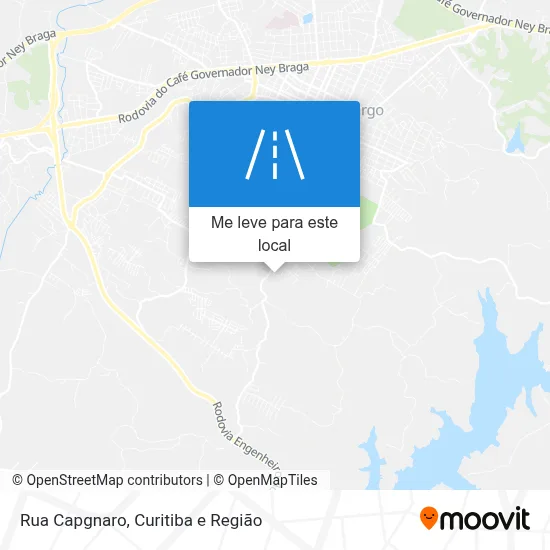Rua Capgnaro mapa