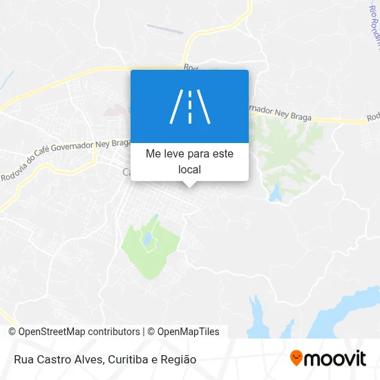 Rua Castro Alves mapa