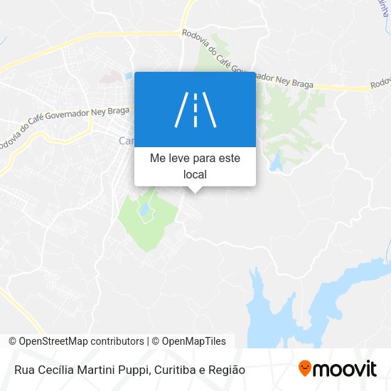 Rua Cecília Martini Puppi mapa