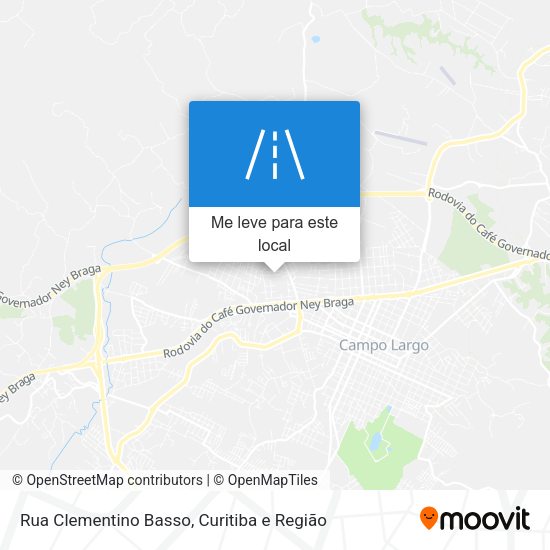 Rua Clementino Basso mapa