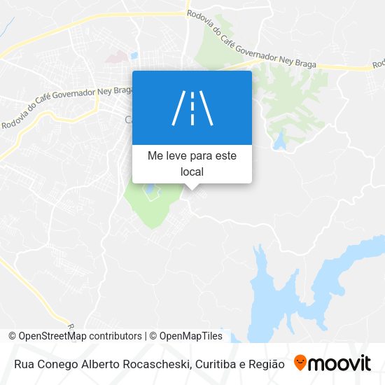 Rua Conego Alberto Rocascheski mapa
