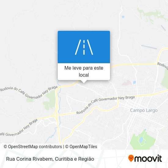 Rua Corina Rivabem mapa