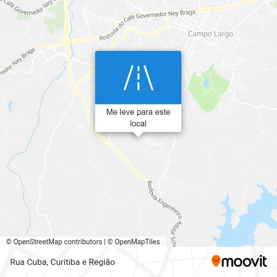 Rua Cuba mapa