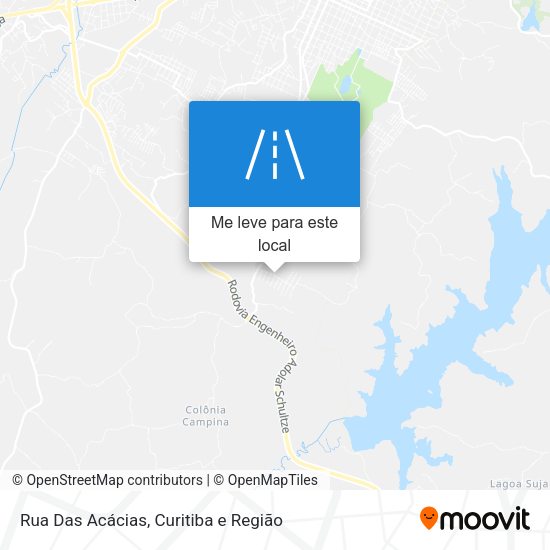 Rua Das Acácias mapa