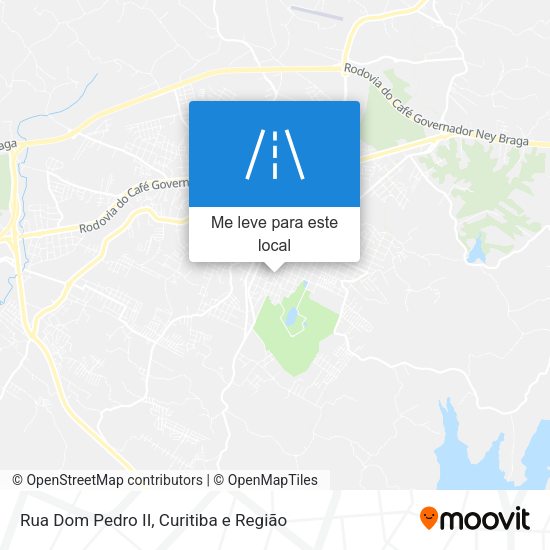 Rua Dom Pedro II mapa
