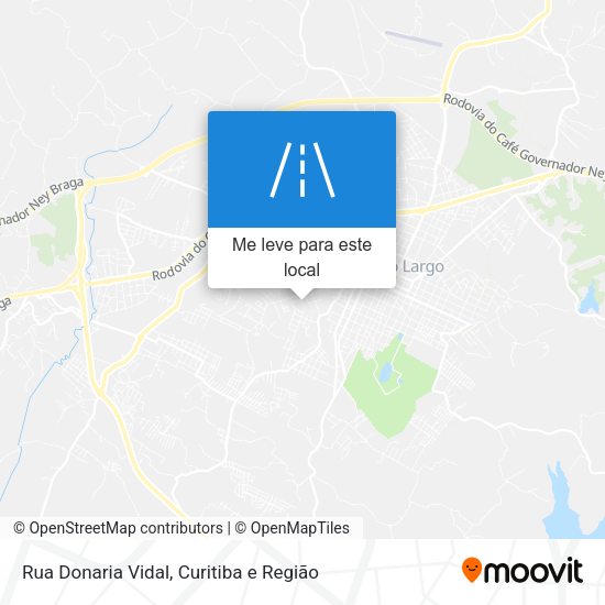 Rua Donaria Vidal mapa
