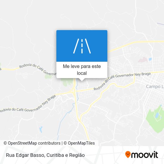Rua Edgar Basso mapa