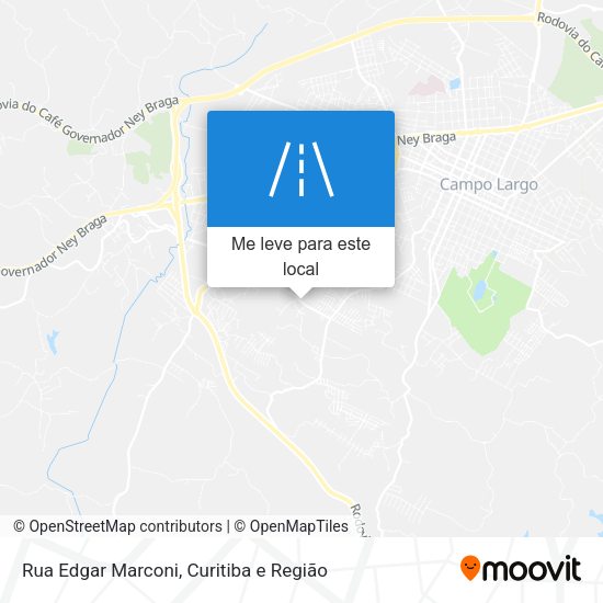 Rua Edgar Marconi mapa
