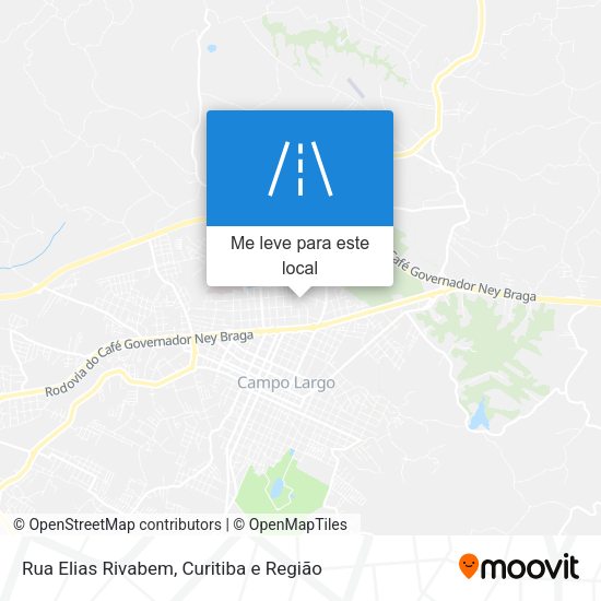 Rua Elias Rivabem mapa