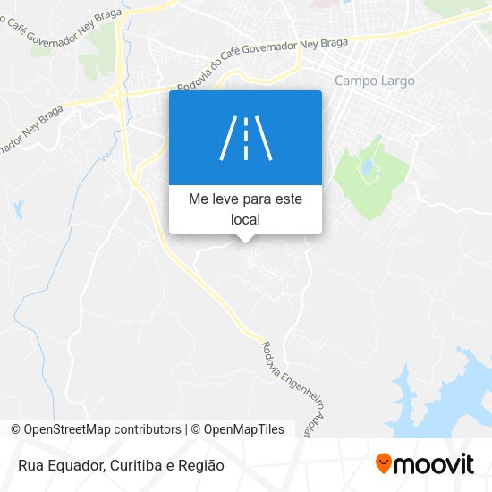 Rua Equador mapa