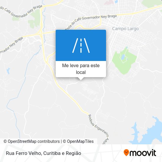 Rua Ferro Velho mapa