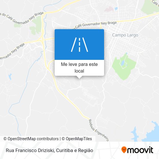 Rua Francisco Driziski mapa
