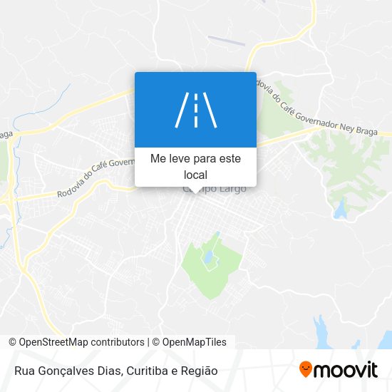 Rua Gonçalves Dias mapa