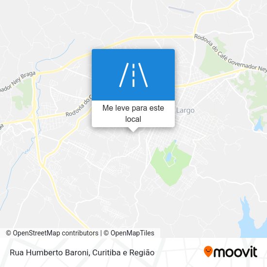 Rua Humberto Baroni mapa