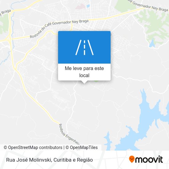 Rua José Molinvski mapa