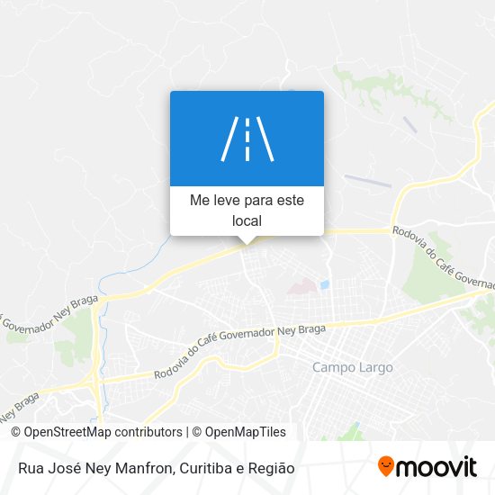 Rua José Ney Manfron mapa