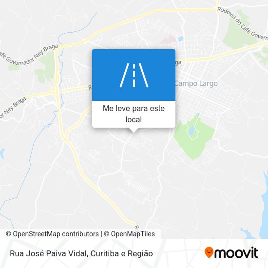 Rua José Paiva Vidal mapa