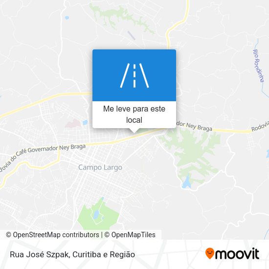 Rua José Szpak mapa