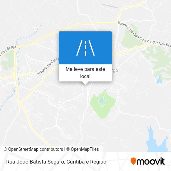 Rua João Batista Seguro mapa