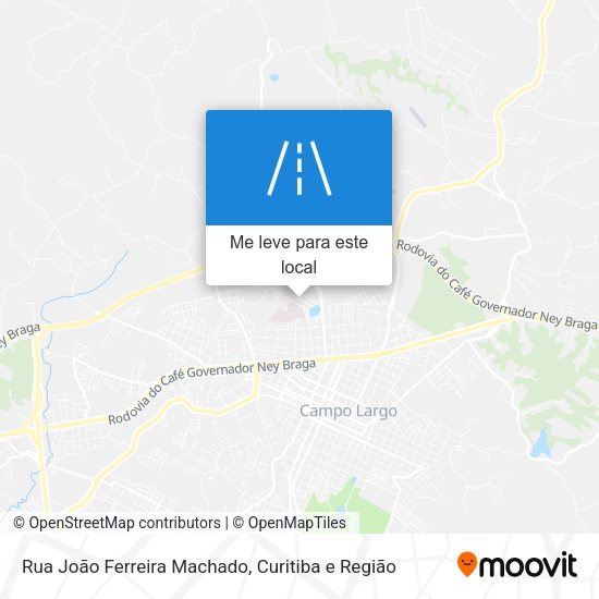 Rua João Ferreira Machado mapa