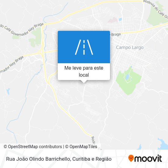 Rua João Olindo Barrichello mapa