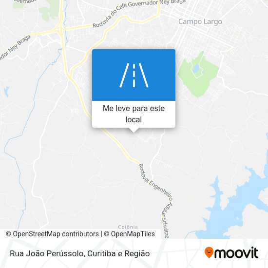 Rua João Perússolo mapa