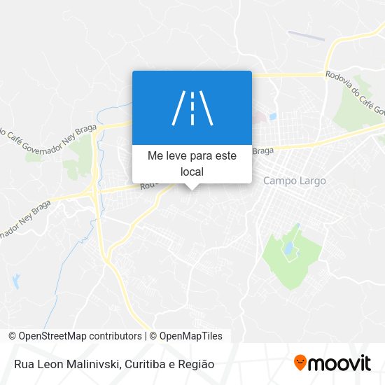 Rua Leon Malinivski mapa