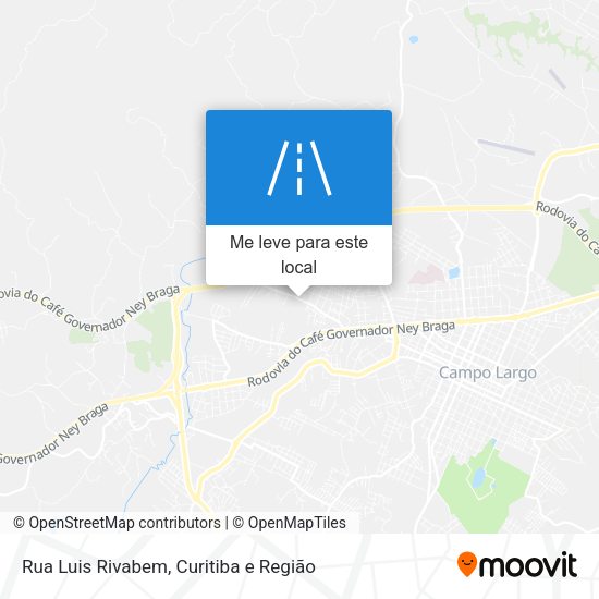 Rua Luis Rivabem mapa